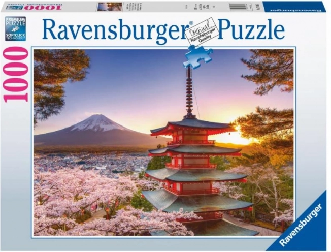 Ravensburger puzzle razgled na Fudži in češnje 1000 koščkov