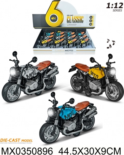 Motorno kolo 1:12 z lučjo in zvokom