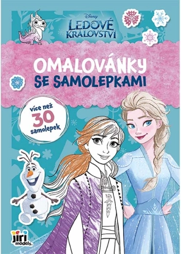 Pobarvanka A4 z nalepkami Ledeno kraljestvo