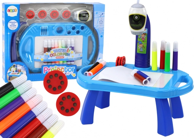 Projektor za risanje z mizico – moder