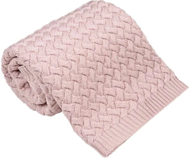 NANNA merino blanket Fluffy Powder Pink