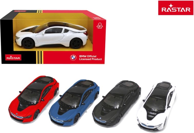 Kovinski model avtomobila Rastar BMW i8 1:43 črn