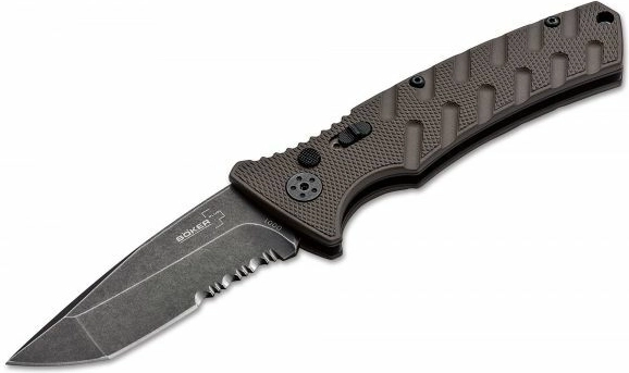 Samodejni nož BÖKER PLUS Strike Tanto Coyote, stonewash, rjav