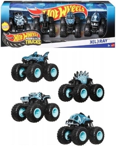 Hot Wheels monster truck XL Ray – komplet 4 kosi