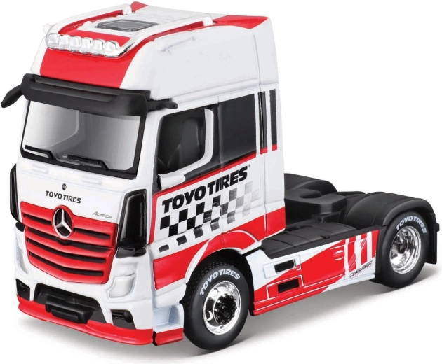 Maisto Mercedes-Benz Actros 1851 rdeče-bel model 1:64