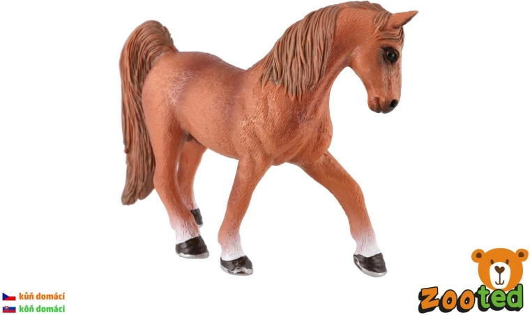 Zooted domestic horse chestnut – stallion plastic 15 cm - 1 piece