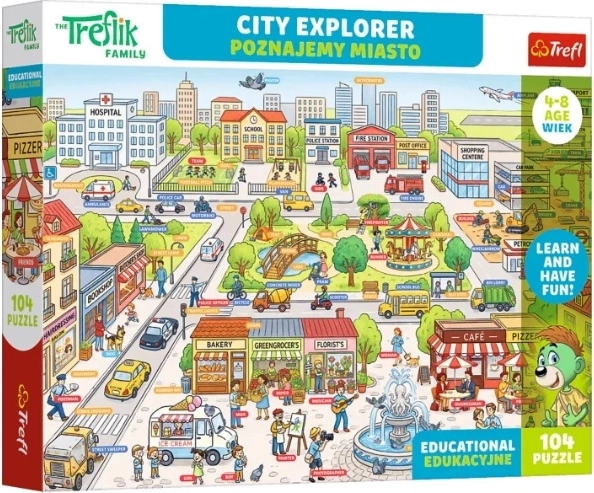 Edu puzzle 104 pieces Discovering the city