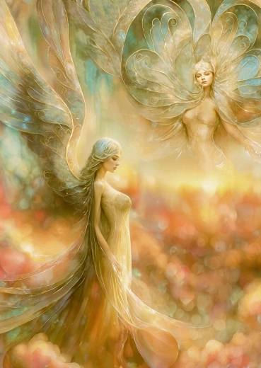 Enjoy puzzle Angeli svetlobe 1000 kosov