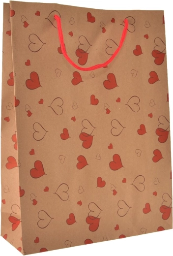 Darilna vrečka s srčki