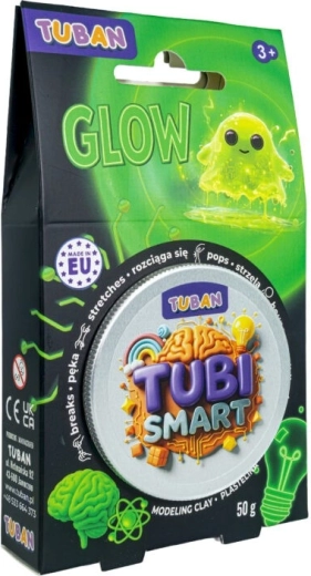 Plastelin Tubi Smart, ki sveti v temi, 50 g
