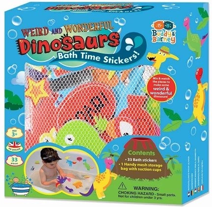 Peneaste kopalne nalepke Nori dinozavri z mrežico