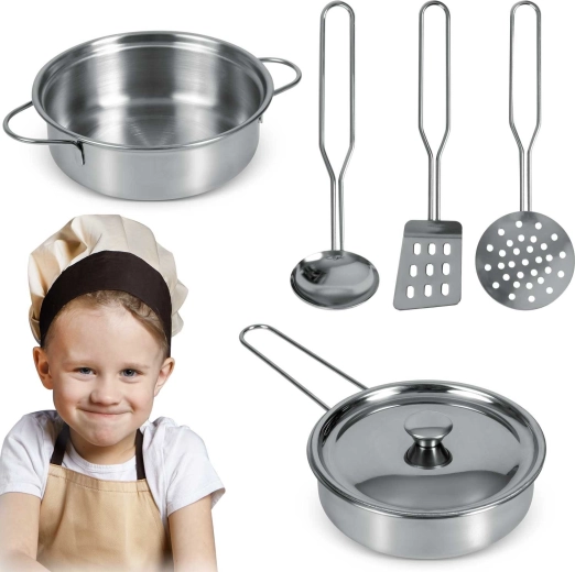Otroški kuharski set iz nerjavnega jekla 5 kosov RICOKIDS