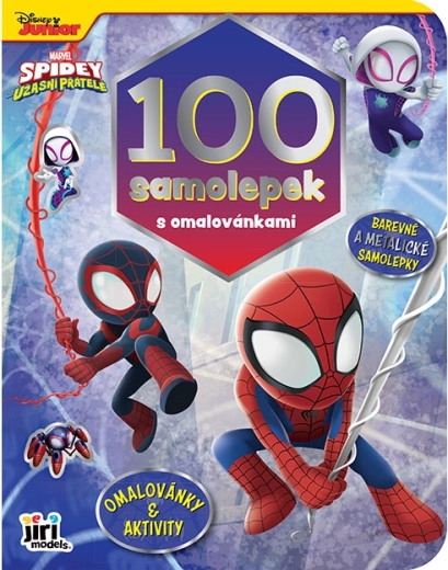 Knjiga z nalepkami in pobarvankami Spidey (100 nalepk)