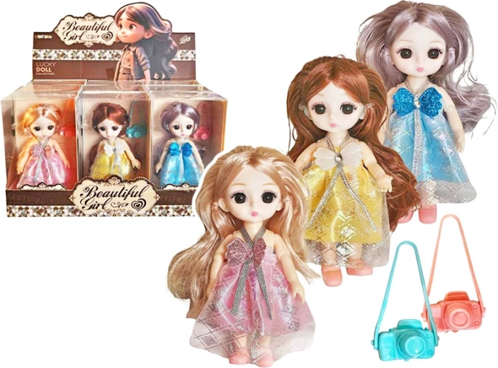 Punčka s fotoaparatom 15 cm