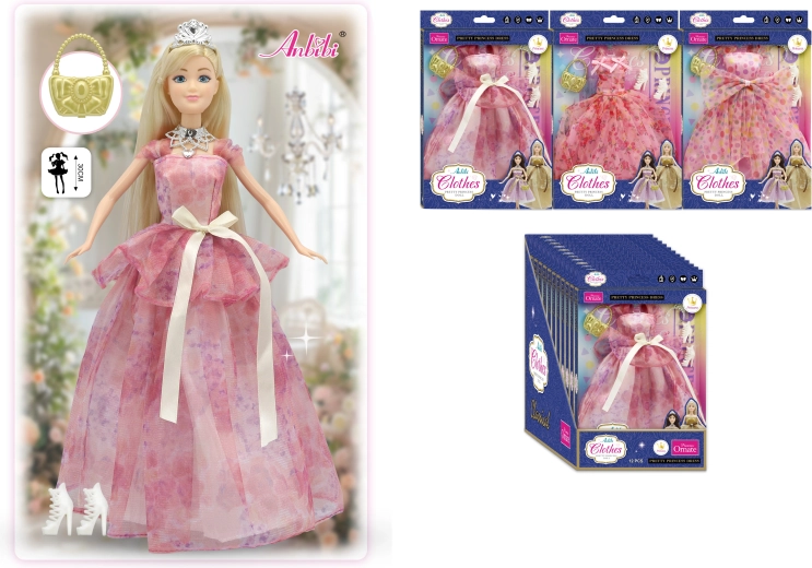 Elegantne obleke za punčke 30 cm – več vrst