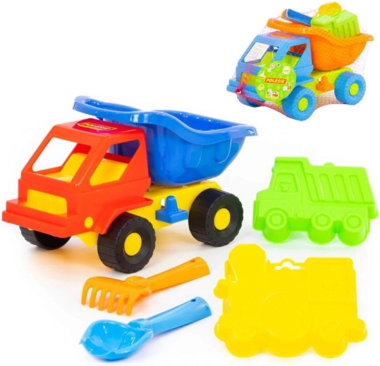 Komplet za pesek Avto Kazimir s modelčki in orodjem