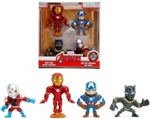 Set kovinskih figur MARVEL AVENGERS 6 cm – 4 kosi