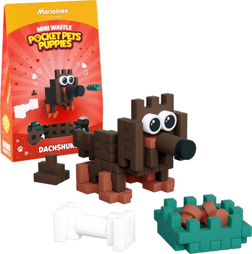 Stavebnica Mini Waffle Pocket Pets – jazbečar od Marioinex
