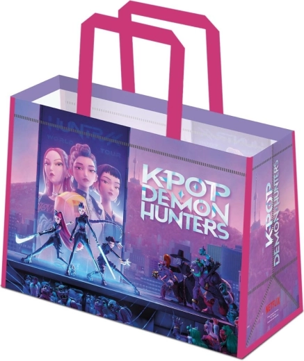 Eko torba K-pop Demon Hunters z rožnatimi ročaji