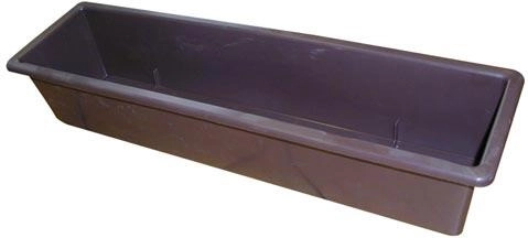Plastično korito za rože 50 cm rjavo