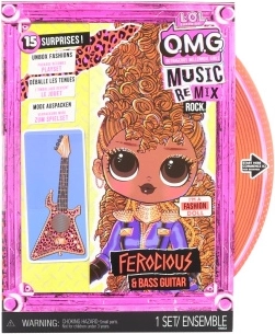 L.O.L. Surprise! OMG ReMix Rock velika sestra lutka Ferocious – 15 presenečenj - 1 kos