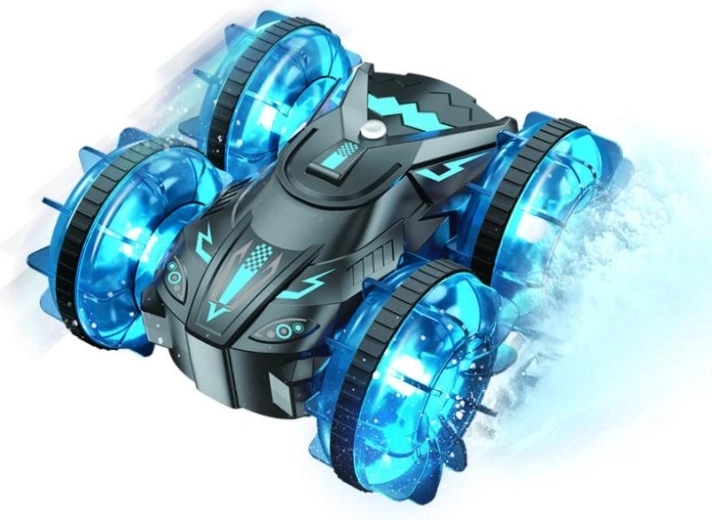 Drivero RC amfibijski offroad – modri daljinsko voden avtomobil za vodo in teren