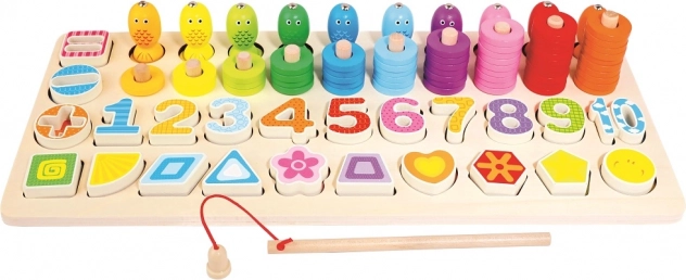 Lesena izobraževalna igrača za otroke Bino