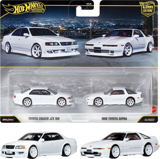 Hot Wheels Premium komplet 2 avtomobilov Toyota Chaser JZX100 in Toyota Supra 1989