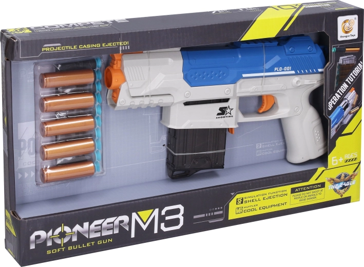 Puška Pioneer M3 s penastimi naboji in tulci – 1 kos