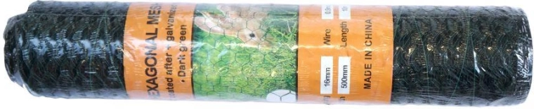 Pocinkana zajčja mreža 13 mm, žica 0,9 mm, višina 50 cm, pakiranje 10 m