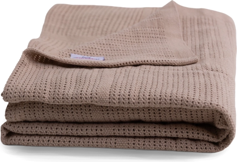 BabyMatex cotton knit blanket Sisi beige 75 × 100 cm