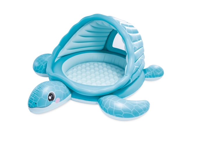 Napenljivi otroški bazenček s strešico Želvja zaliv
