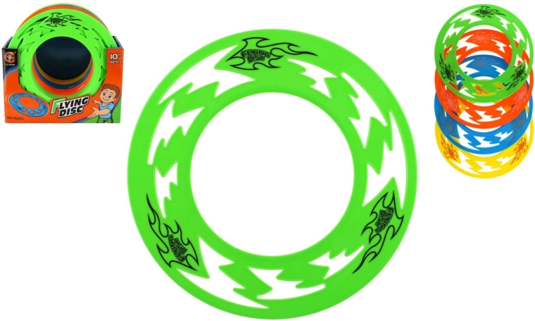 Plastični leteči obroč 25 cm – lahek frizbi obroč za zabavo na prostem