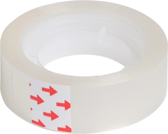 Prozoren lepilni trak 15 mm × 20 m, paket 5 kos