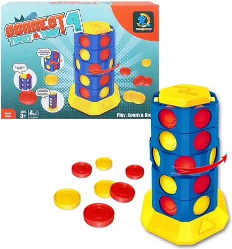 Logična igra Poveži 4 – sestavljanka v škatlici