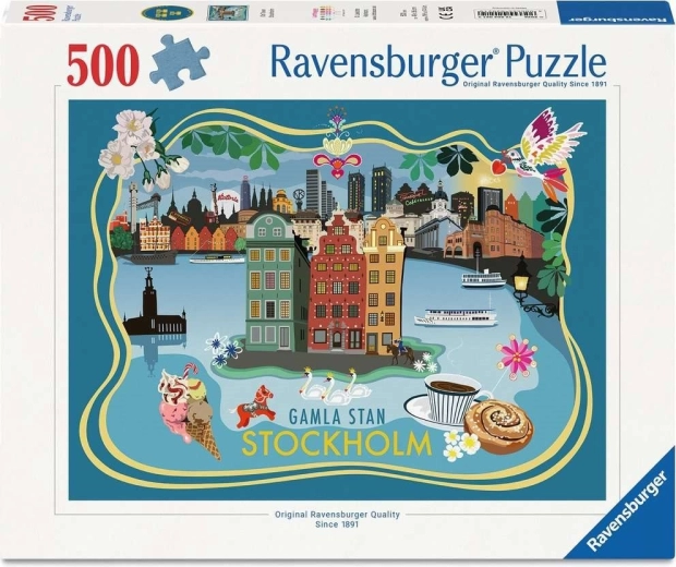 Ravensburger sestavljanka Staro mesto Stockholm 500 koščkov
