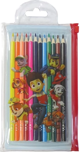 PAW Patrol colored pencils in a resealable PVC case (12 pcs)
