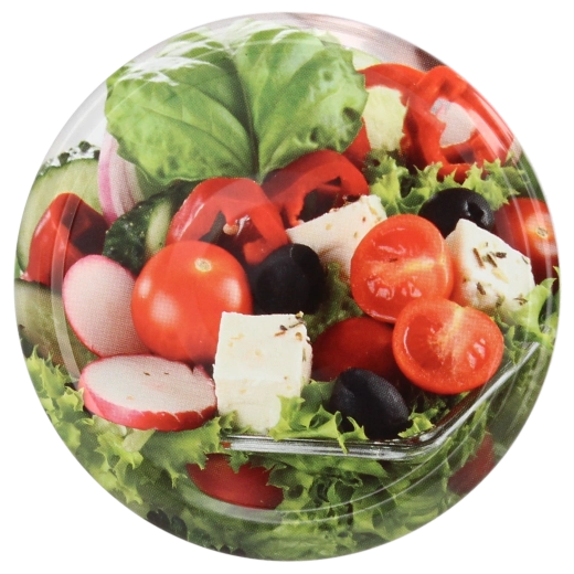 Pokrovčki za vlagalne kozarce 66 mm z motivom zelenjave, 4z