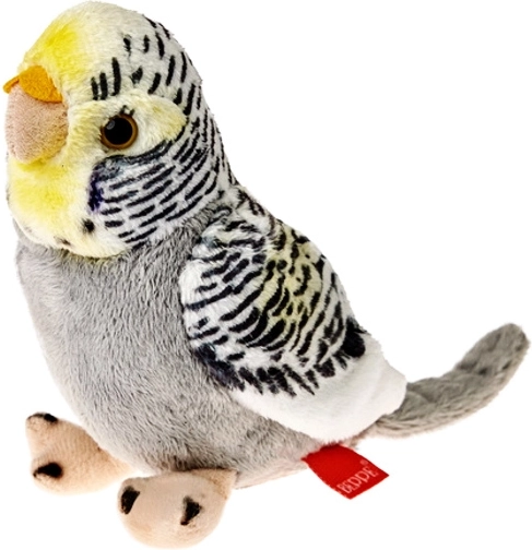 Plišasta skobčevka siva 13 cm