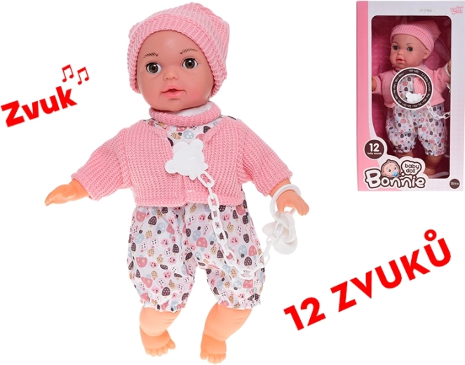 Interaktivna punčka 30 cm z mežikajočimi očmi in zvoki