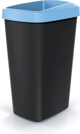 Koš za odpadke 45 l s svetlo modrim okvirjem COMPACTA Q