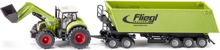 Siku Farmer traktor s čelnim nakladačem in prekucnim priklopnikom