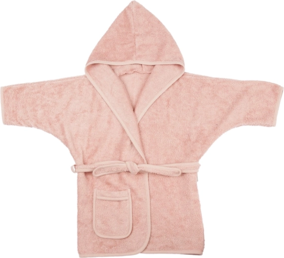 Timboo children's bamboo bathrobe misty rose (2–4 years)