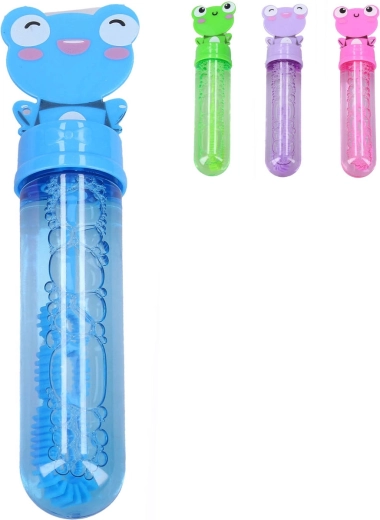Palčka za milne mehurčke – žaba, 14 cm – 1 kos