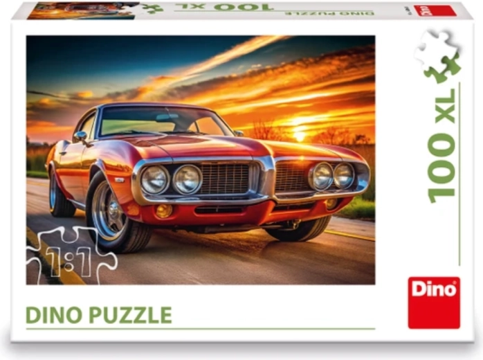 Dino puzzle Ognjeni ptič ob sončnem zahodu XL 100 kosov