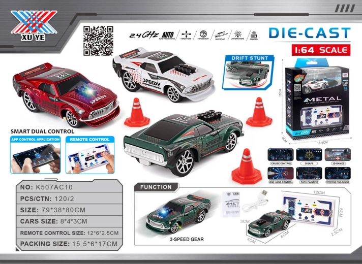 Drift avto 1:64 Speedy z dodatki - 1 kos