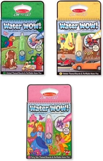 Melissa & Doug vodno slikanje – vodne pobarvanke Water WOW! (mešani motivi)