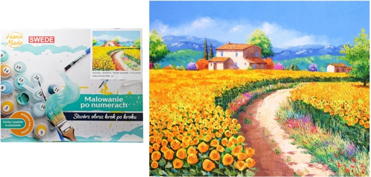 Slikanje po številkah – Vaška pot