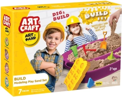 Art craft kinetični pesek – gradbeni komplet 600 g
