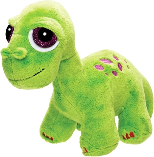 Plush Dinosaur Brontosaurus – light green with purple spots